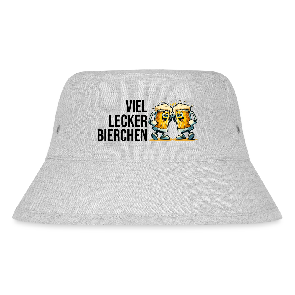 Viel Lecker Bierchen Bucket Hat - Grau meliert